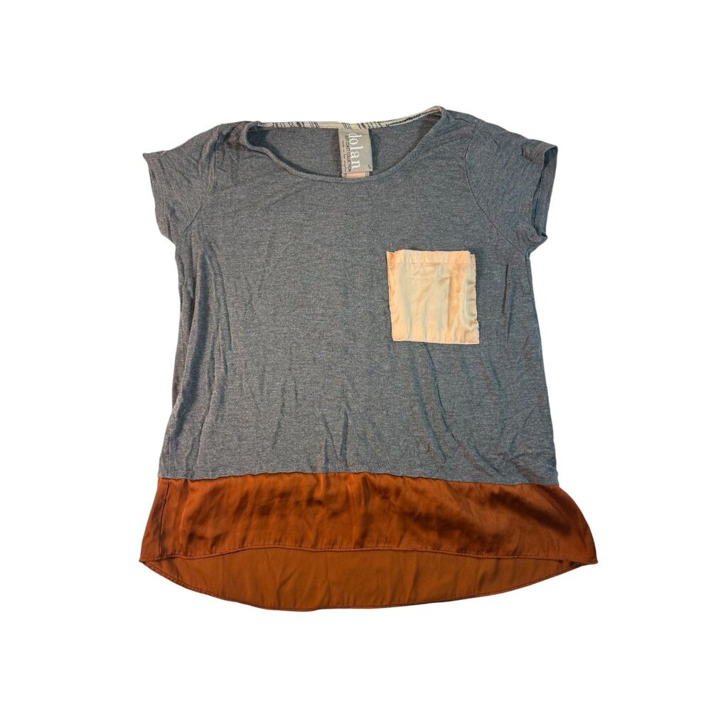 Dolan for Anthropologie Grey Pocket Shirt Size Small